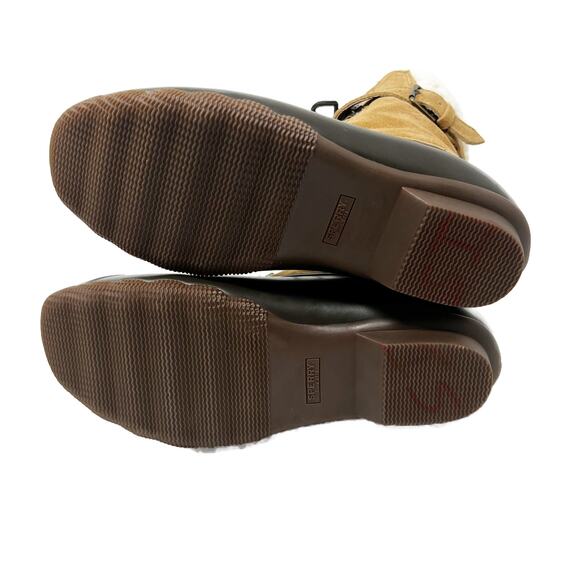 NEW Sperry x J.Crew Shearwater Buckle Snow Duck Boots Carmel Suede 10 M - Picture 12 of 15